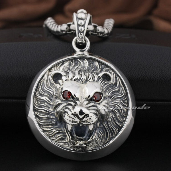 Knight Circular Pendant 925 Sterling Silver