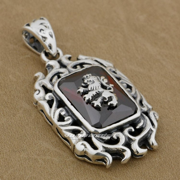 Regal Black Pendant 925 Sterling Silver & CZ Stone